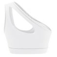 thumbnail image 2 of Baywell Womens One Shoulder Sports Bras Workout Yoga Bras Sexy Cute Medium Support Crop Tops White US XS-XL, 2 of 5