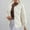 White, variant on Aloohaidyvio Women's Bomber Jacket Casual Coat Button Down Outerwear Windbreaker with Pockets