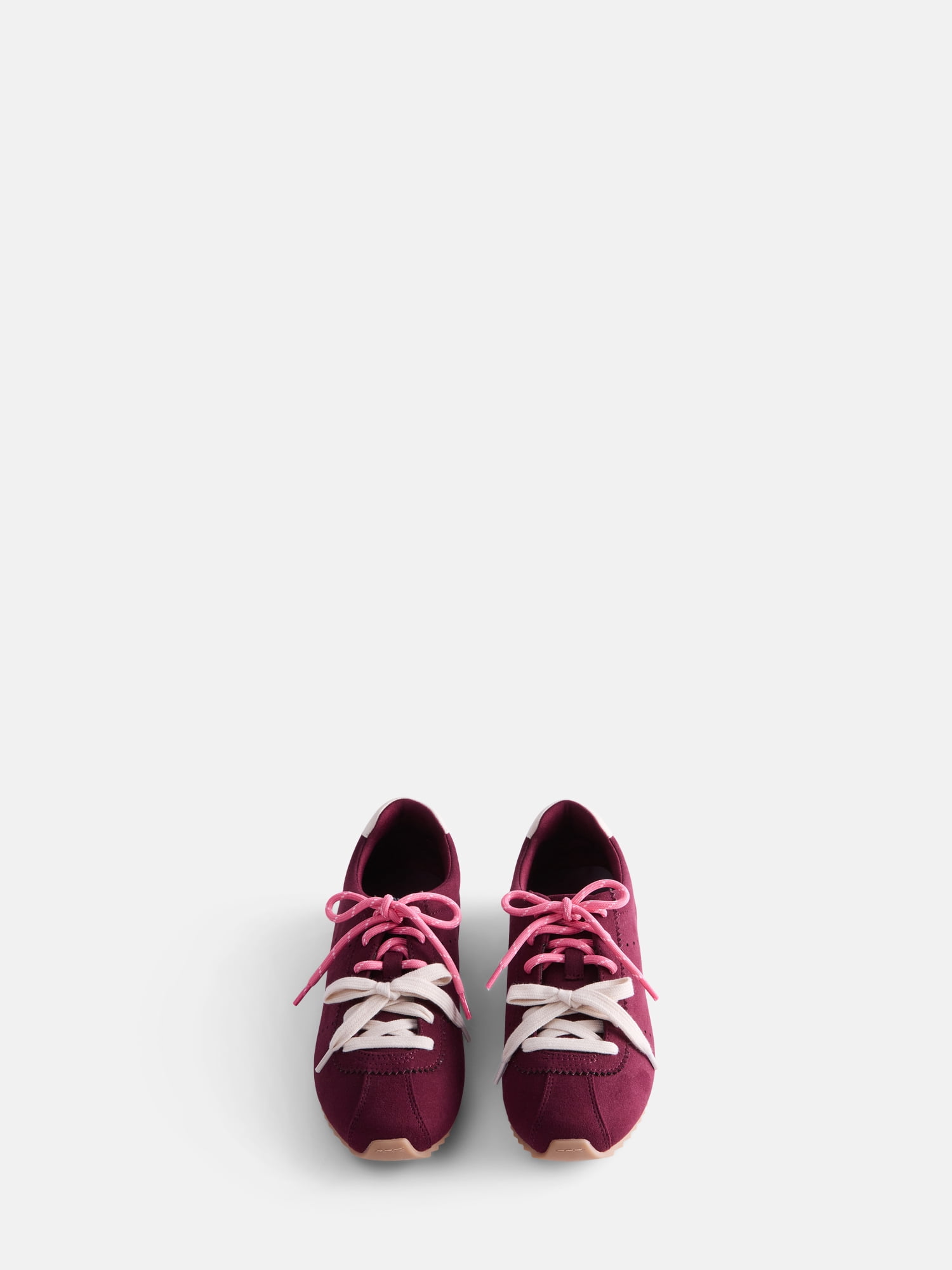 Weekend Academy Girls Low Profile Double Lace Fashion Sneakers