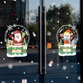 thumbnail image 3 of Decoración navideña para ventana del hogar, ventana de centro comercial, decoración de puerta de vidrio, guirnalda de Papá Noel, pegatinas de ventana de Navidad, 3 of 4