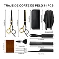 thumbnail image 3 of Kit Tijeras Barbero 11 Piezas Acero Inoxidable Modelo Negro Con Estuche, 3 of 4