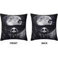 thumbnail image 3 of Christmas Skellington Throw Pillow Cover 18"X18" Double Side Design Bolster Pillowcase, Decorative Cushion Pillow Case for Car Sofa Bedroom Decor Kid Girls Boys, 3 of 7