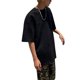 thumbnail image 1 of Hombres Camiseta Tela De Gamuza Manga Corta Top Suelto Verano Niños Top Impresión De Letras Estilo Retro Negro XL, 1 of 8