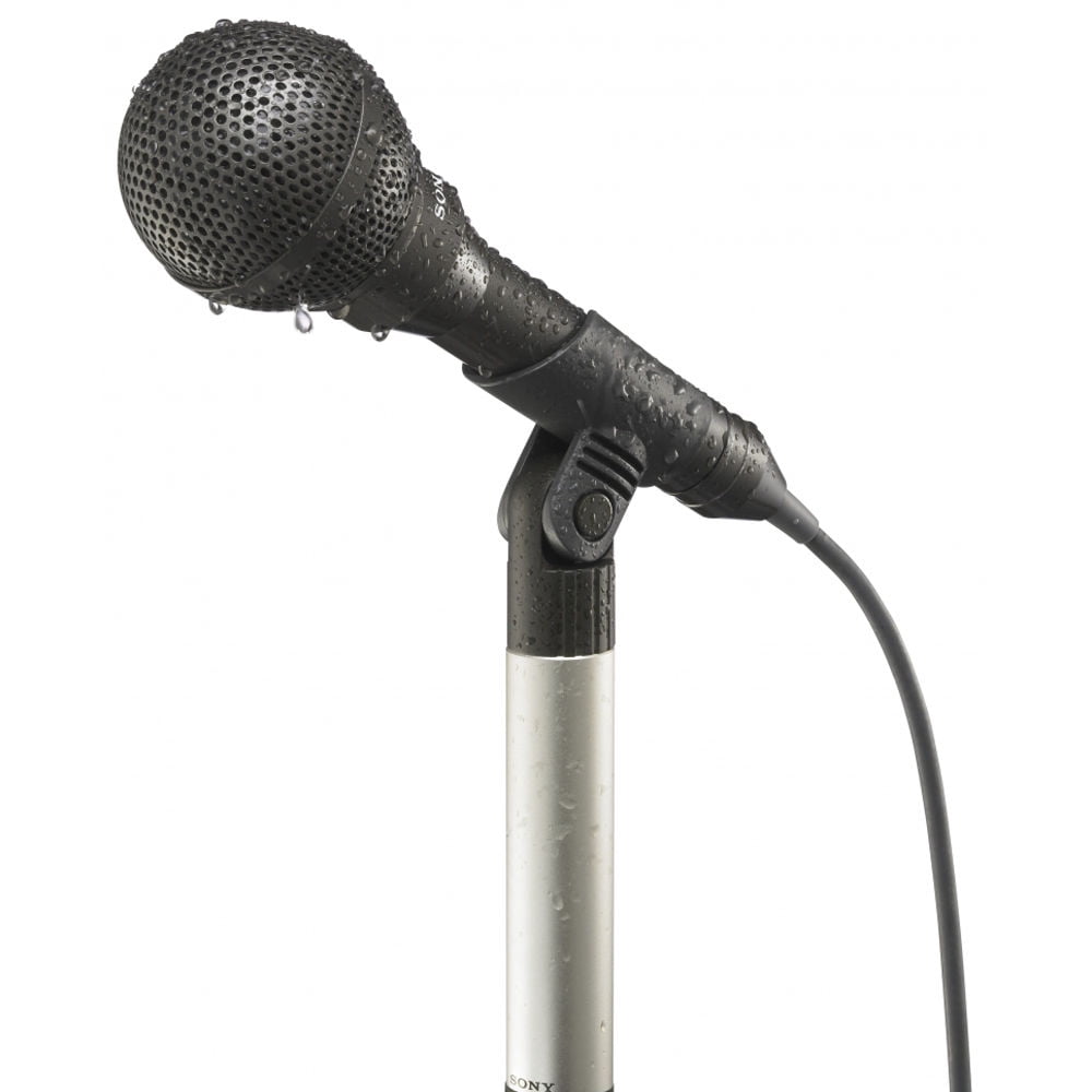 Sony F-115B Weather-Resistant Handheld Microphone – Designed for Outdoor Events, Live Performances, Broadcast & Public Speaking+ XLR to 1/4 TRS Cable + Bag + Cable Ties + More