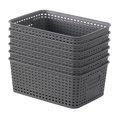 thumbnail image 2 of Jiuaui Conteneurs de Rangement en Solde 6 Pcs Paniers de Rangement en Plastique pour Bureau (Sans Couvercle Version), 2 of 4