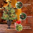thumbnail image 4 of Trilenars 2Ft Tabletop Christmas Tree,Small Christmas Tree with 70 Warm White LEDs,Artificial Mini Xmas Tree with Pine Cones & Red Berries for Home Office Holiday Decor, 4 of 8