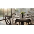 thumbnail image 4 of 7-piece Round- Oval Solid Wood Extendable Bella Dining Set in Antique Grey, 4 of 9