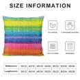 thumbnail image 6 of Nawypu Rainbow Pillow Cover Watercolor Rainbow Striped Art Pattern Pillows Decorative Throw Pillows Farmhouse Decor for Home Cushion Case,2 Pcs, 6 of 6