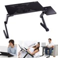 thumbnail image 1 of Adjustable Folding 360 Degree Laptop Protable Laptop Stand Desk Table For Bed BTC, 1 of 6