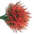 thumbnail image 3 of 8pcs Lavender Artificial 5 Branches Plastic Fake Bouquet Wedding Simulation Flower  Purple 1, 3 of 8