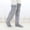 09# Light Gray, variant on WoenderWiz Cozy Paws Thigh High Fuzzy Socks - Plush Teddy Bear Non-Slip Warm for Women & Men, Sleeping Lounge Winter Brown One Size