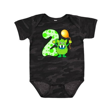 

Inktastic 2nd Birthday Monster Gift Baby Boy or Baby Girl Bodysuit