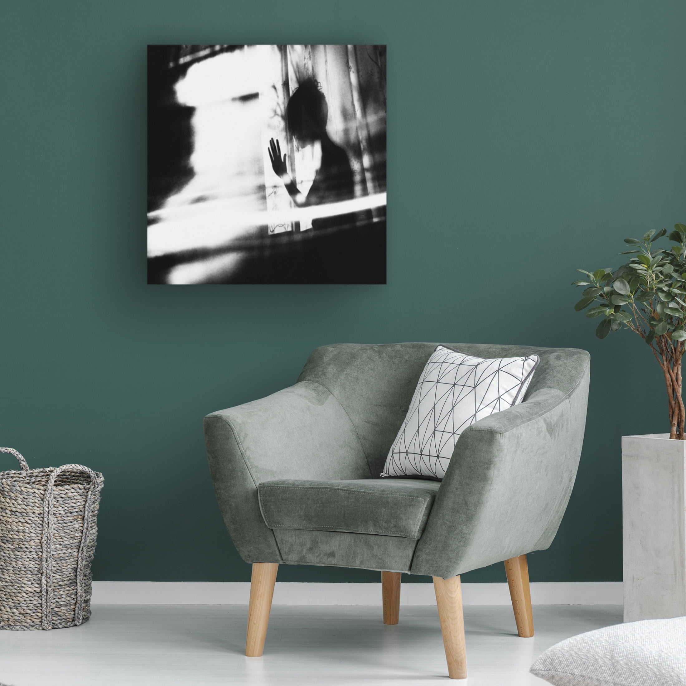 Canvas Wall Art - Inga Ivanova 'Outside' Wall Art for Living Room, Bedroom, or Office D?cor by Trademark Fine Art - 18 x 18 Inches