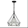 thumbnail image 5 of CWI Lighting Diamond 1 Light Down Contemporary Metal Pendant in Black, 5 of 8