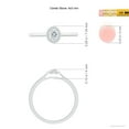 thumbnail image 4 of ANGARA Natural Oval Diamond Halo Engagement Ring in 14K White Gold for Women (Size-4x3mm| Color-G| Clarity-VS2) | April Birthstone, Anniversary, Jewelry Gift for Women | Natural Diamond Ring, 4 of 9