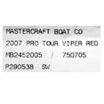 thumbnail image 3 of MasterCraft Boat Decal | Red Logo Stickers (Set of 2), 3 of 3