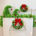thumbnail image 2 of Christmas Hanging Wreath 30CM Christmas Tree Crooked Necked Tree Christmas Wreath Holiday Party Indoor Outdoor Door Decorations for Holiday Celabration, 2 of 9
