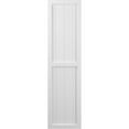 thumbnail image 4 of Ekena Millwork 14"W x 83"H Americraft Four Board Exterior Real Wood Two Equal Panel Framed Board-n-Batten Shutters (Per Pair), White, 4 of 9