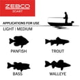 thumbnail image 6 of "Zebco ZCASTCP562MLA Medium Light 5 6" Z-Cast 2 PcCasting Rod Pistol Grip Fishing", 6 of 6