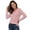 Pink, variant on Mityle Women's Henley T-Shirts Trendy Casual Ribbed Tops Women Long Sleeve Loose Fit Tees