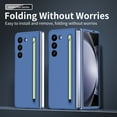 thumbnail image 7 of for Samsung Galaxy Z Fold 6 5G Case with S Pen Slot & S Pen, Luxury Ultra Slim Thin Matte PC Shockproof Protective Phone Case Cover for Samsung Galaxy Fold 6 5G - Skyblue, 7 of 7