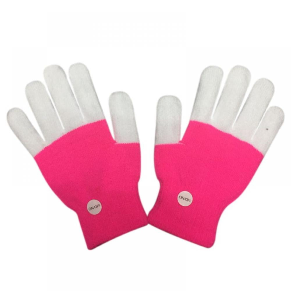 Details about   LED Gloves PINK LED Light Flashing HALLOWEEN Light Up Fingers Rave Dance Costume