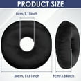 thumbnail image 2 of Ear Piercing Pillow Comfortable Round Donut Shape Pillow with Ear Hole and Detachable Pillowcase Soft Filling for Side Sleepers, 2 of 11