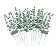 thumbnail image 2 of Fake Flowers Promotion Sale! Nomeni 24Pcs Artificial Leaves Long Stems Plants Artificial Flower Latex Real Bridal Wedding Bouquet Home Decoration, Home Decor Clearance Sale Army Green, 2 of 9