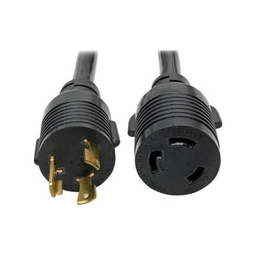 Tripp Lite L6-30P to L6-30R Heavy-Duty Extension Cord - 30A, 250V, 10 AWG, 14 ft., Black (P041-014)