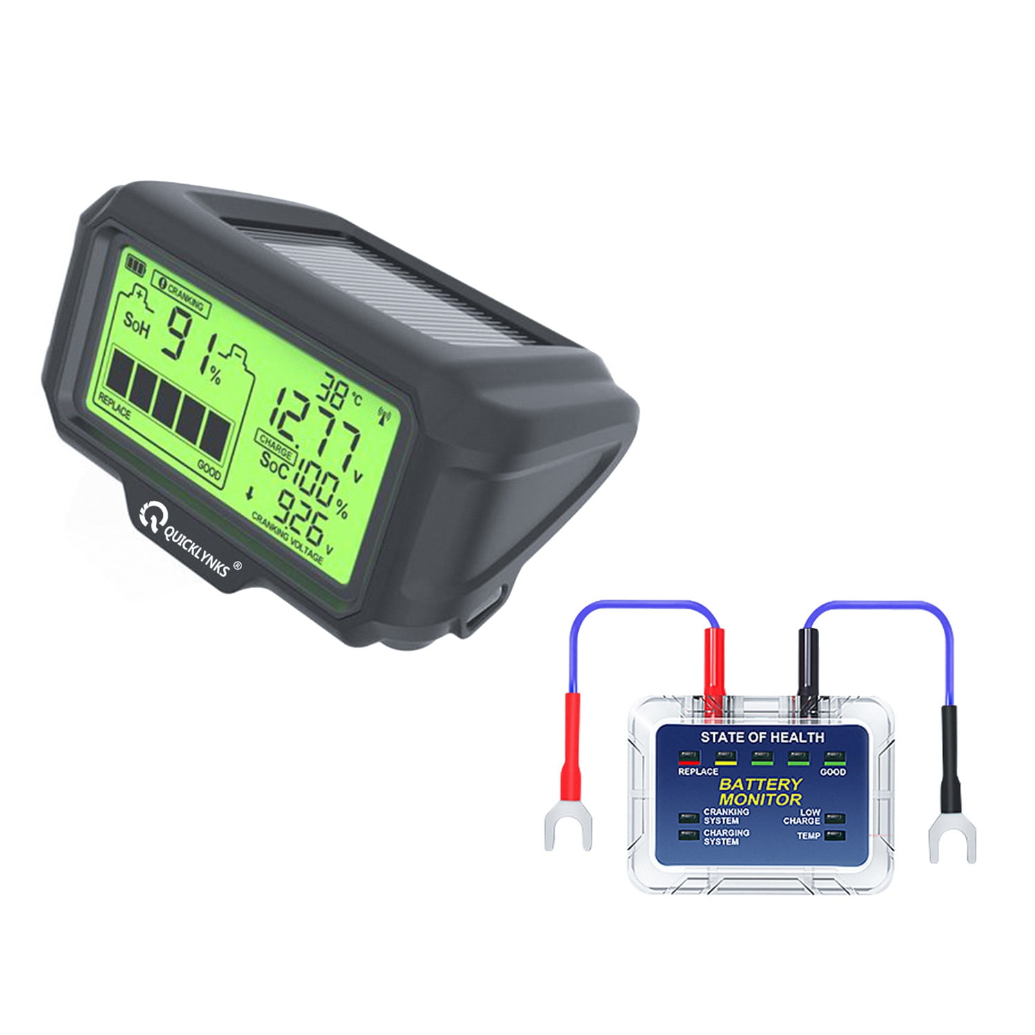 BM5D 12V LED Battery Tester Monitor Car Battery Health Tester Analyzer