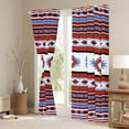 thumbnail image 3 of Manfei Ancient Aztec Theme Black Out Curtains,Boho Tribal Gemetric Curtains Pack of 2 (42x63 Each),Red Blue White Bedroom Curtains For Adults,Ultra Soft Home Decor, 3 of 6