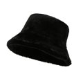 thumbnail image 2 of Bucket Hat for Womens, Lambs Wool Cute Girls Outdoor Fisherman Cap Casual Winter Warm Hat, 2 of 8
