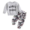 thumbnail image 2 of Bjutir Toddler Boys Long Sleeve Letter Prints Tops And Pants Child Kids 2Pcs Set Outfits Kids Clothes, 2 of 7