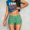 thumbnail image 3 of Balery Funny Animals in Jungle Pantalones cortos de entrenamiento estampados para mujer, sin costuras, ajustados, para gimnasio, yoga, correr, deportes, ejercicio activo, fitness.-XX-Large, 3 of 8