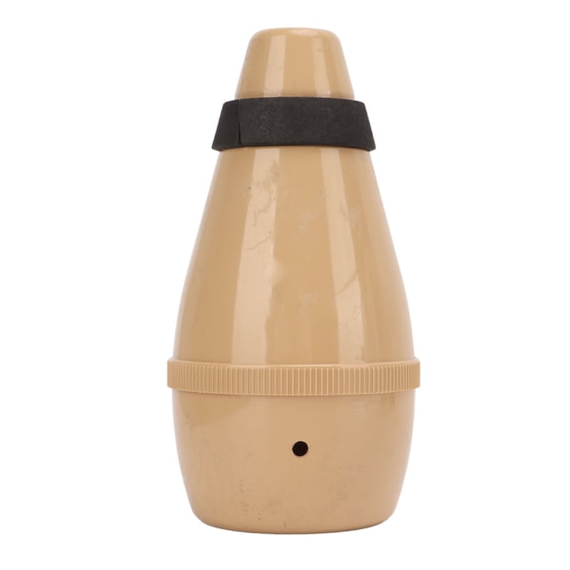 Trumpet Mute , Fully Enclosed Trumpet Mute Lightweight For Band Playing Wood Color