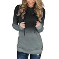 thumbnail image 1 of Coloody Femmes Casual Hoodies Tops à Manches Longues Pull-Over Pulls avec Poche, 1 of 3