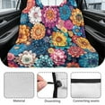 thumbnail image 6 of Drydeepin Vintage Boho Mandala Flower Car Seat Covers for Backseat, Rear Bench Seat Cover Towel Sweat Absorbent Saddle Blanket Seat Protector Universal Auto Accessories for Trucks Van SUV, 6 of 7