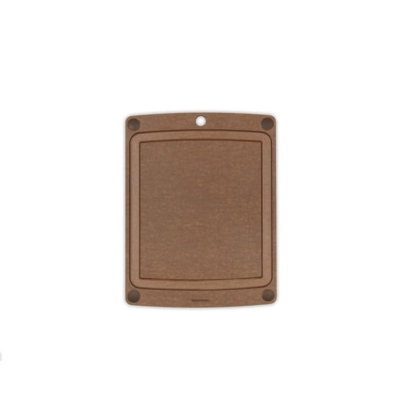 Epicurean All-In-One Cutting Board with Non-Slip Feet and Juice Groove, 14.5-Inch x 11.25-Inch, Nutmeg/Brown