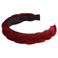 thumbnail image 1 of Laklulu Bandas finas trenzadas para mujeres y niñas, diademas estilo coleta, 1 of 5