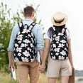 thumbnail image 6 of Lsque Lilies Flowers Pattern Canvas Daypack, Durable Backpack, High-quality Versatile Backpack,Vintage Compact Backpack-Medium, 6 of 6