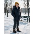 thumbnail image 6 of Wantdo Boy's Puffer Jacket Waterproof Winter Coat Quilted Winter Outerwear Jacket Gray 18-20, 6 of 9