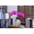 thumbnail image 7 of Vintage Home 19" Purple Orchid Arrangement in a Leaf White Ceramic Vase - 2 pack, 7 of 7