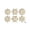 B, variant on 24pcs Christmas Ornaments, Unfinished Wooden Snowflake Cutouts, DIY Paintable Craft Kit for Tree and Window Display