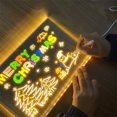 thumbnail image 1 of LED Note Board with Colors Light-up Acrylic Message Board Illuminated Dry Erase Writing Drawing Board for Kids And Adults, 1 of 7