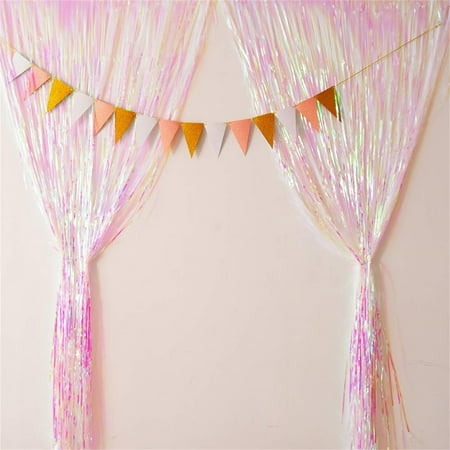 

Hxoliqit The Background Wall Of The Birthday Party Photo Is Decorated With Rain Curtain And Colorful Rain Curtain Way To Celebrate Foil Fringe Door Curtain Hanging Decoration Birthday