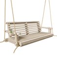 thumbnail image 1 of Porchgate Amish Heavy Duty 800 Lb Roll Comfort Treated Porch Swing W/Ropes (4 Foot, Unfinished), 1 of 4