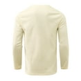 thumbnail image 4 of KaLI_store Men's Polo Men's Polo Shirts Quick Dry Golf Shirts Long Sleeve Moisture Wicking Polo Shirts Khaki,M, 4 of 5