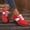 Red, variant on Mules for Women Casual Breathable Comfy Lace-up Fashion Non Slip Platform Round Toe Backless Flats Versatile Slip On Sport Outdoor Walking Shoes