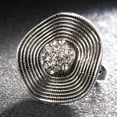 thumbnail image 4 of Opvise Boho Vintage Women Shiny Rhinestone Wedding Party Cocktail Ring Jewelry Gift, 4 of 5