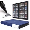 thumbnail image 1 of Carpeta D DACCKIT modelo A, azul marino, 16 bolsillos, 1408 tarjetas, 1 of 1